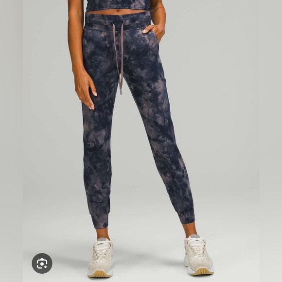 lululemon athletica Pants - Lululemon ready to high rise joggers diamond dye lunar rock true navy